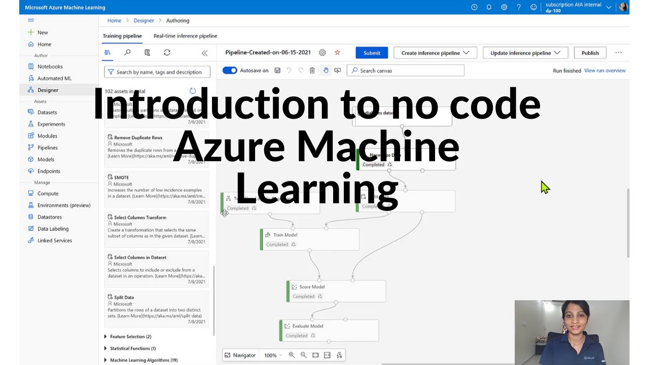 Introduction to no code Azure Machine Learning