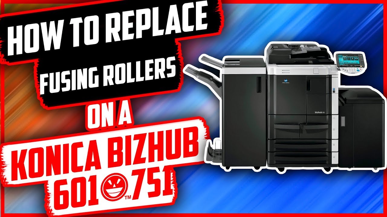 #Konica Konica Minolta Bizhub 601/751 Upper Fixing Roller Removal