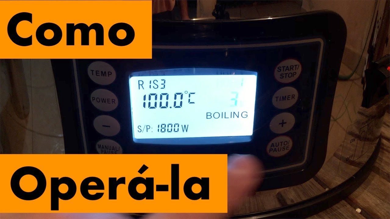 Panela cervejeira Single Vessel Inversa 52 litros - Operações e configurações - Parte II