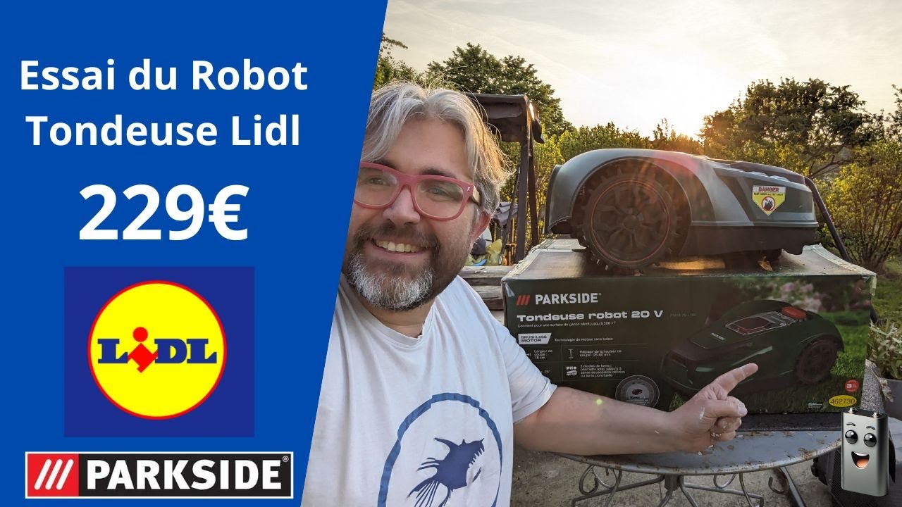 Robot Tondeuse 2024 Lidl à 229€ pour une Pelouse Parfaite ! #parkside