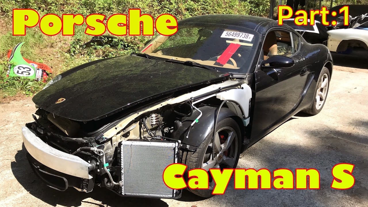 Восстановление разбитого Porsche Cayman S (ЧАСТЬ:1) #Porsche #Salvage #Cayman