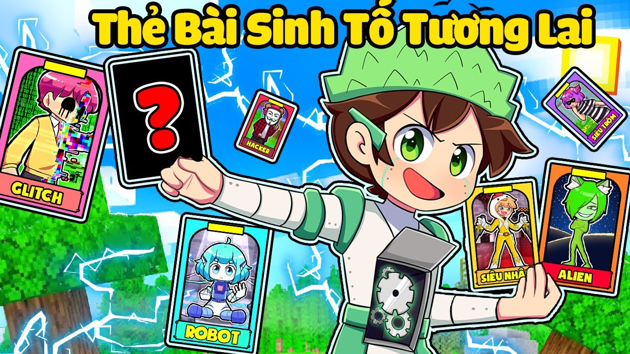 SẦU RIÊNG SỞ HỮU THẺ BÀI SINH TỐ ĐẾN TỪ TƯƠNG LAI TRONG MINECRAFT*SẦU RIÊNG THẺ BÀI TƯƠNG LAI🤣😂
