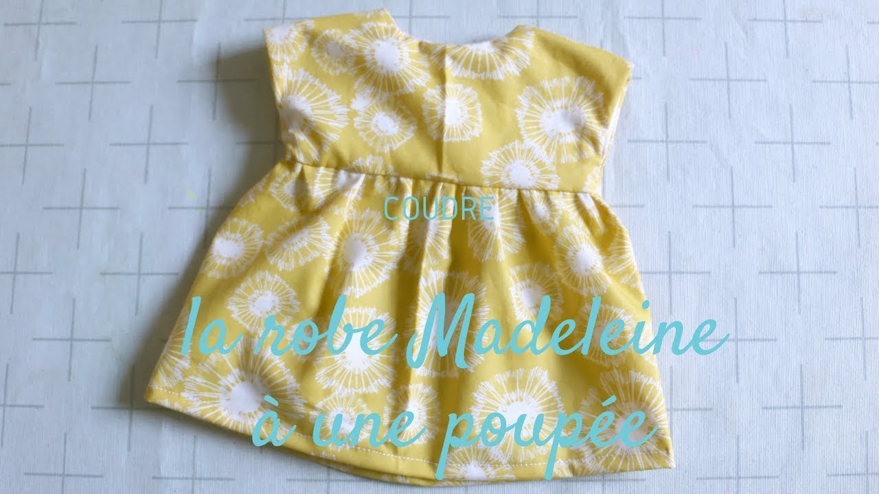Coudre la robe Madeleine pour une poupée