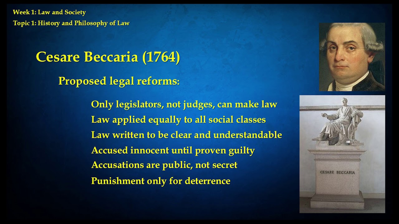 Lecture 2: History and Philosophy of Law