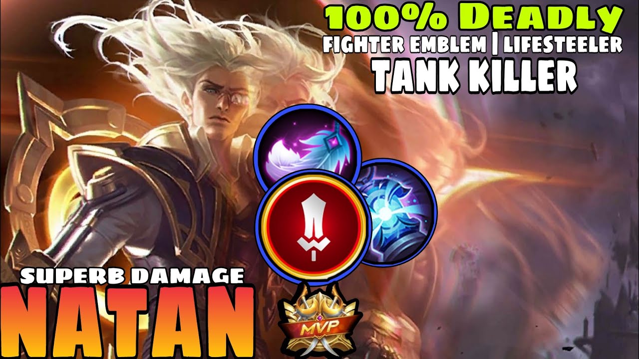 NATAN FIGHTER EMBLEM 2026 | ANTI TANK / TANKY HERO NATAN GAMPLAY | mlbb