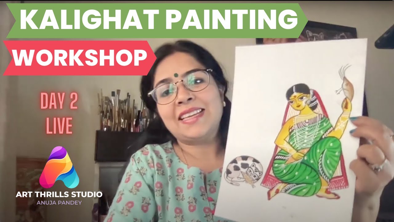 Kalighat Painting Live Workshop : Day 2