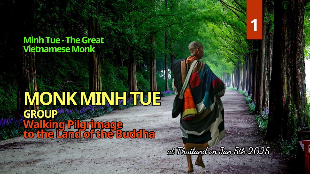 Monk Minh Tue and Fellow Monks on Alms Round at Supporter’s House – Jan 5 #monkminhtue