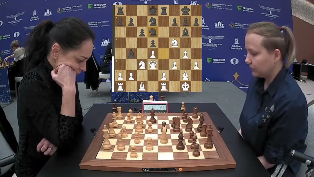 Alexandra Kosteniuk (2455) vs Valentina Gunina (2348) - FIDE Women's World Blitz 2023