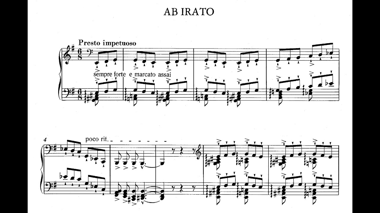 Liszt – Ab Irato: Étude de Perfectionnement, S143 (Wolfram)