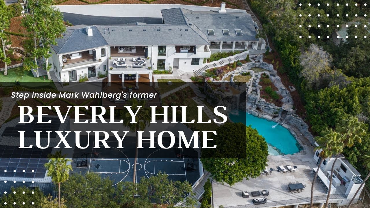 Tour Mark Wahlberg's Former Multi-Million Dollar Luxury Home with basketball court & 3000 sq ft gym