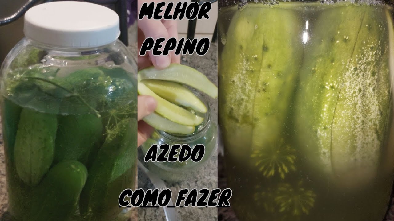 O MELHOR pepino azedo que você preciza provar, veja como fazer