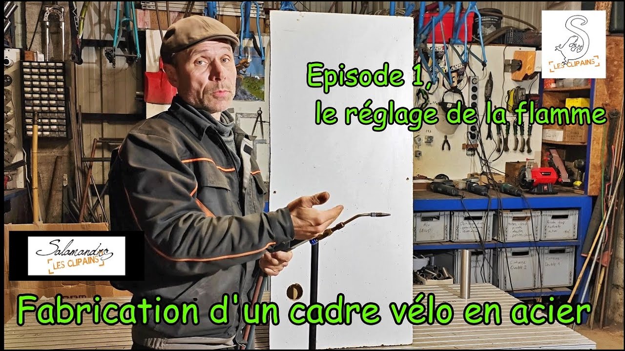 Fabrication d'un cadre de vélo en acier. Episode 1, le réglage du chalumeau.