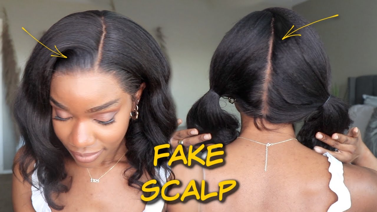 Ya'll, Look At THIS!!! Full Lace Fake Scalp Wig! No Glue Necessary! | AFsisterwig