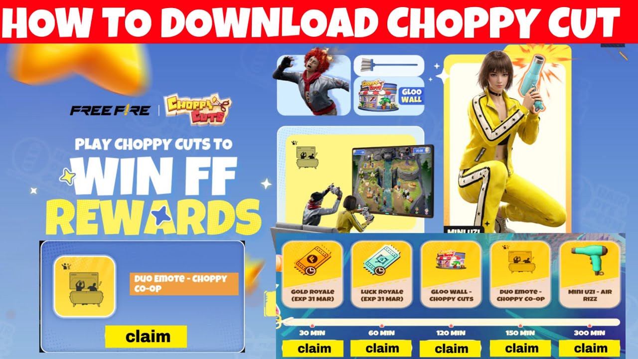 КАК СКАЧАТЬ ИГРУ CHOPPY CUT | СОБЫТИЕ CHOPPY CUT В FREE FIRE НА ПАКИСТАНСКОМ СЕРВЕРЕ