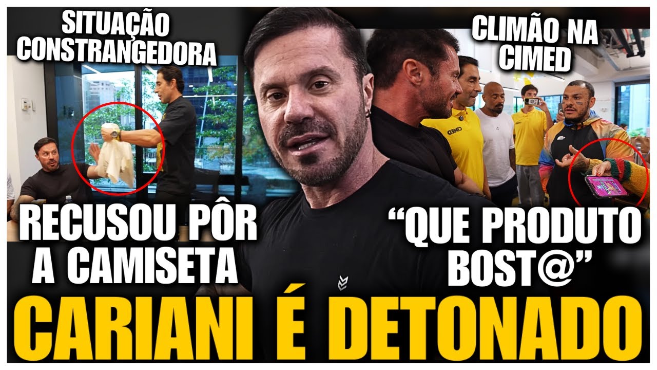 DEU RUIM! CARIANI É DETONADO APÓS CRITICAR PRODUTO DO TOGURO NA CIMED