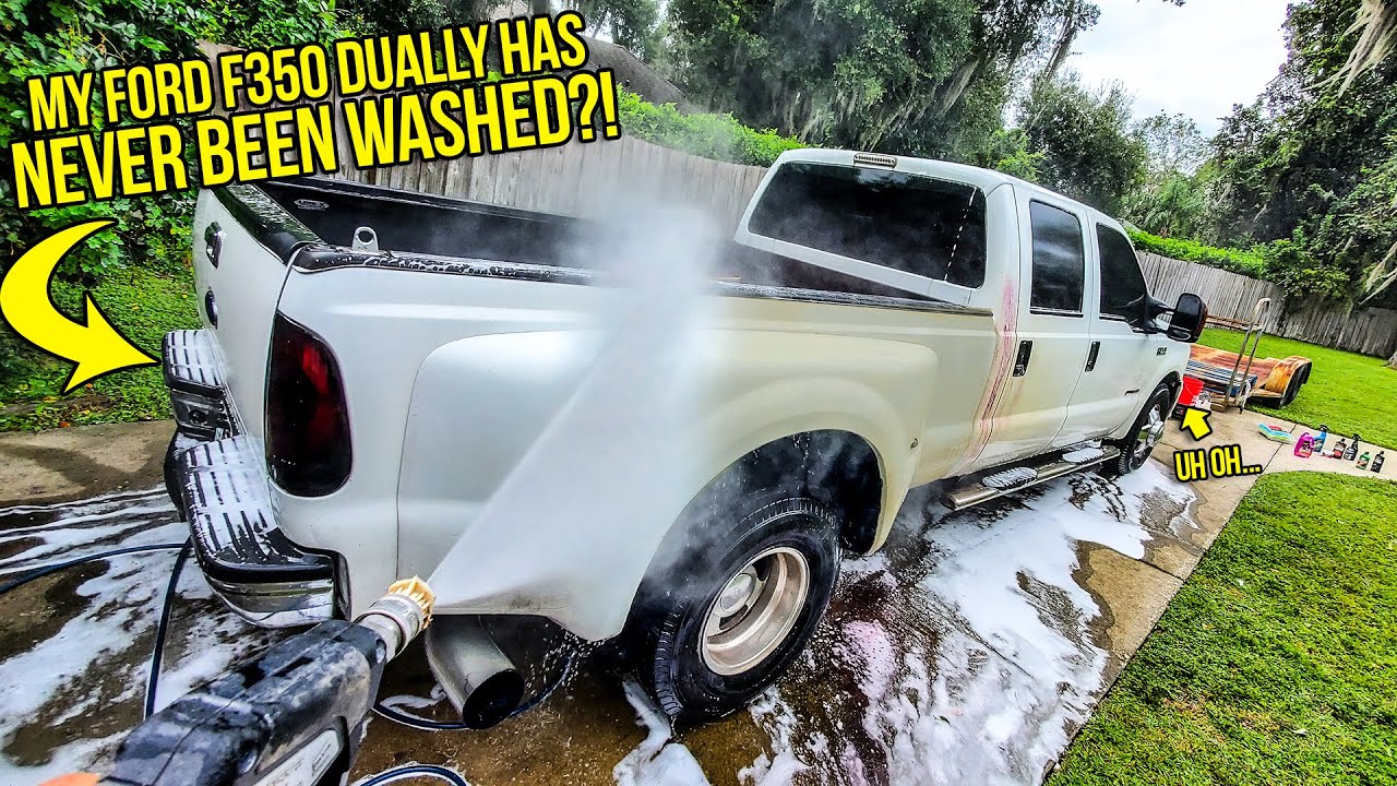 My Ford F350 Dually Has NEVER Been Washed, So I Detailed It (And Found BIG PROBLEMS)