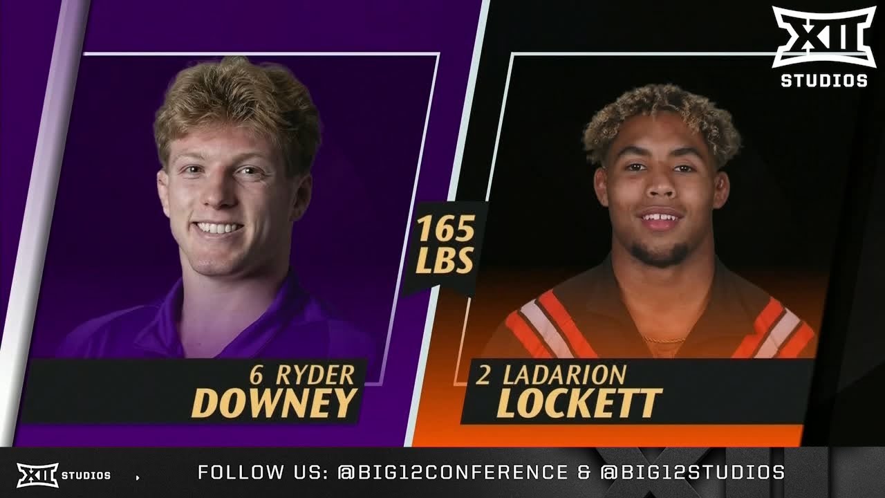 LaDarion Lockett vs. Ryder Downer (165lbs) FULL MATCH | 2025-26 Big 12 Wrestling