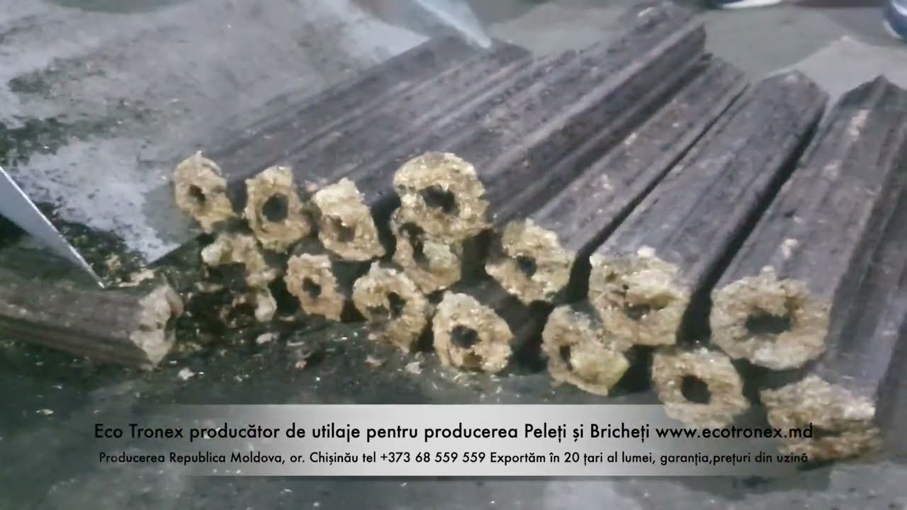 Linie pentru brichete FULL cu presa brichete Pini Kay
