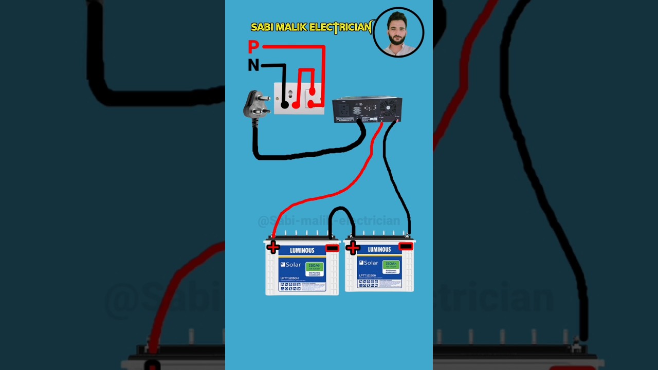 Double Battery 24v Inverter Connection | Inver Battery Connection For Home
