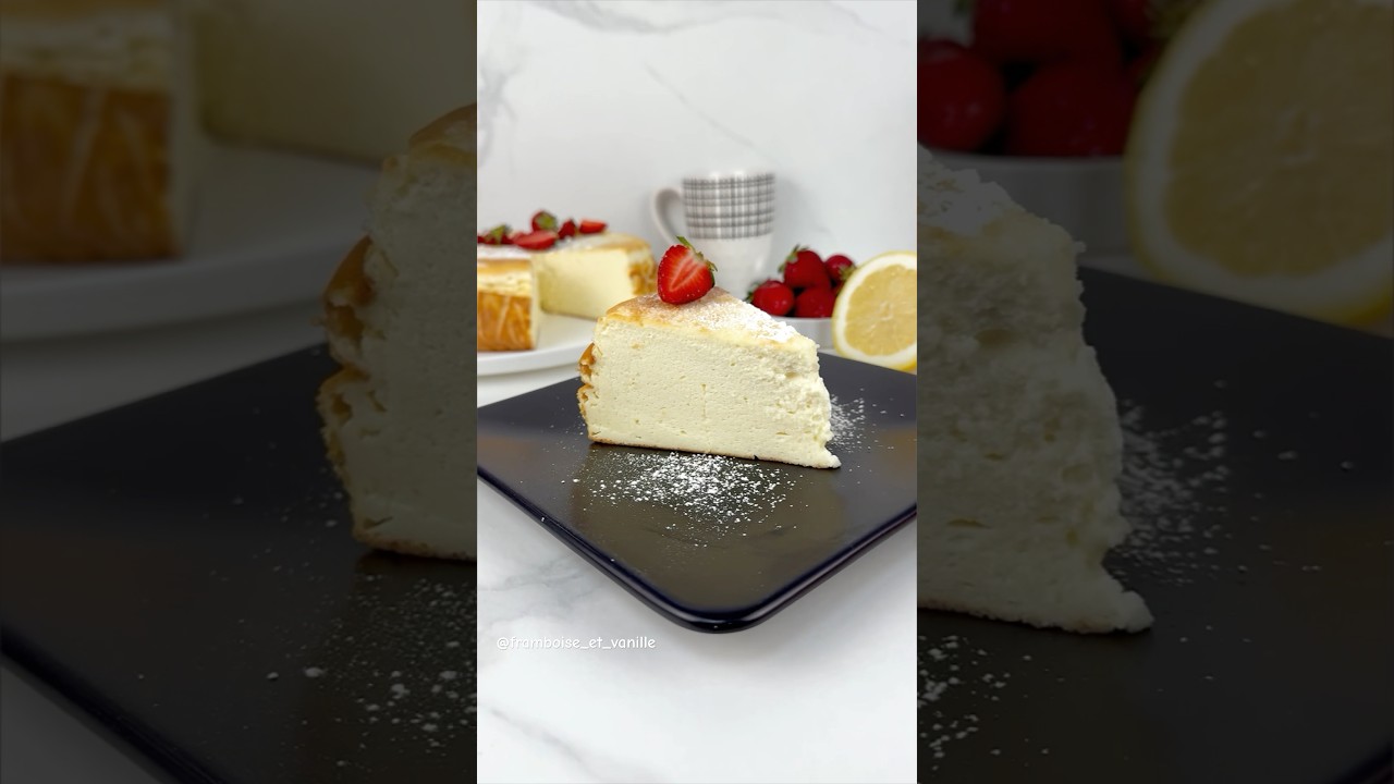 G&acirc;teau au fromage blanc l&eacute;ger #gateau #recipe #healthy #gourmand #recettefacile #dessert #food