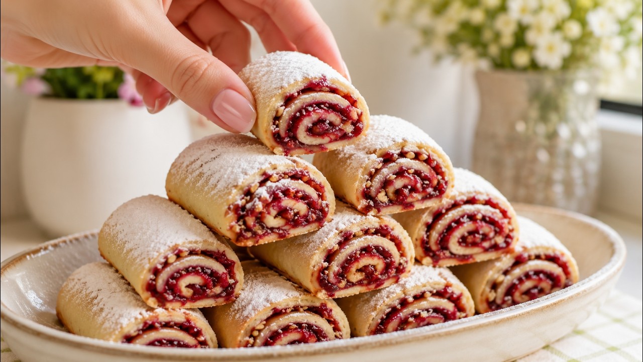 🍓 These Strawberry Jam Cookies Melt In Your Mouth