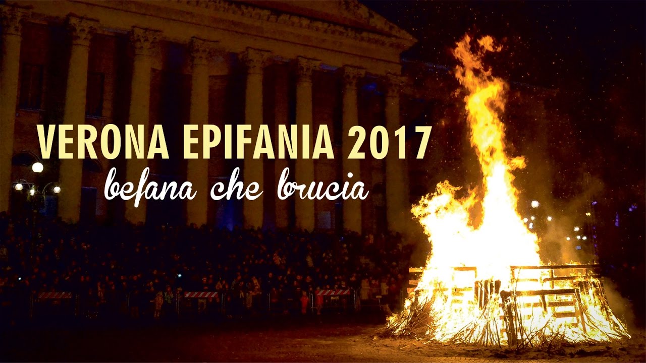 Befana che brucia Verona - EPIFANIA 2017