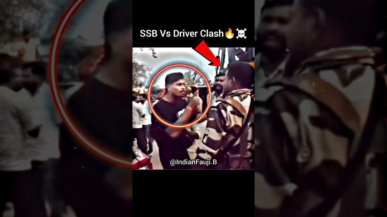 Army CISF Vs Driver Clash🔥☠️⚔️ Viral Video🔥 #ssb #police #crpf #driver #bihar #news #viral #video