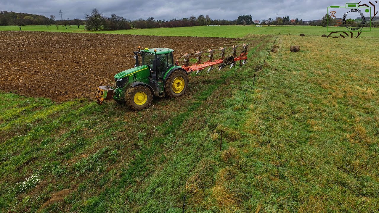 [Neu/Extrem]John Deere 6250R/ Kuhn Multimaster 153 / Extrem pflügen