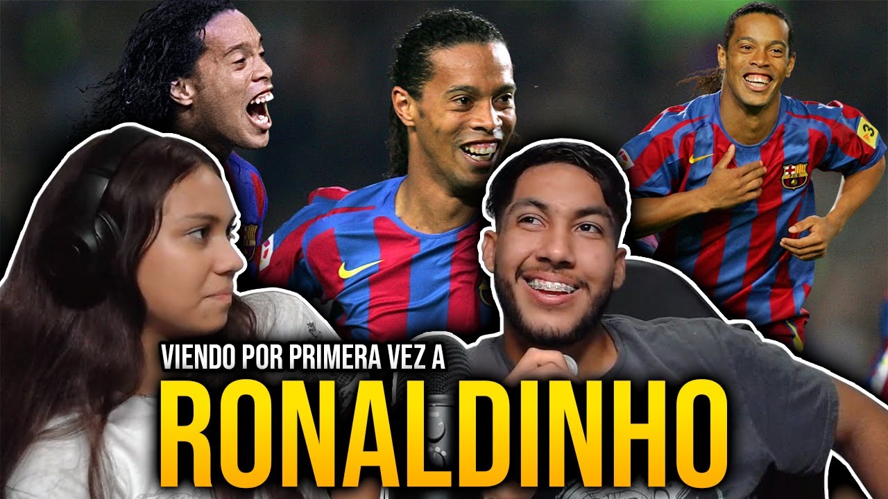 Mi Hermanita Reacciona a RONALDINHO por Primera Vez