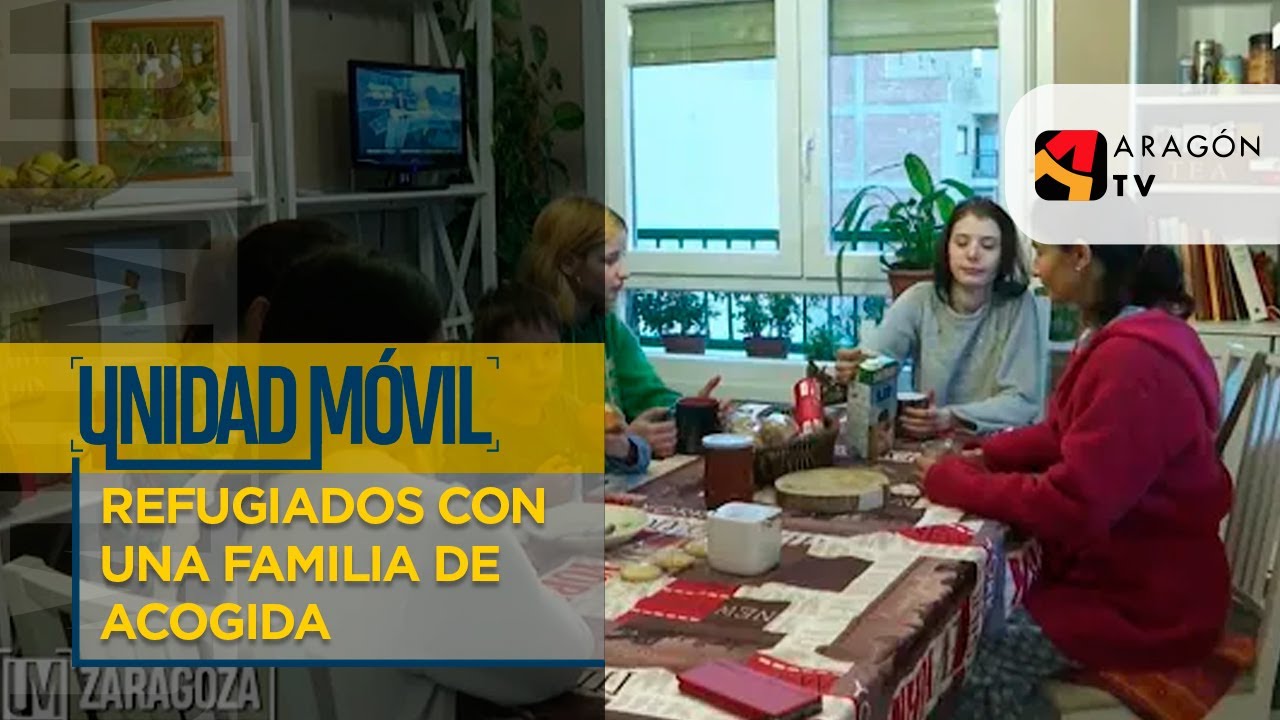 Refugiados con una familia de acogida | ARAGÓN CON UCRANIA