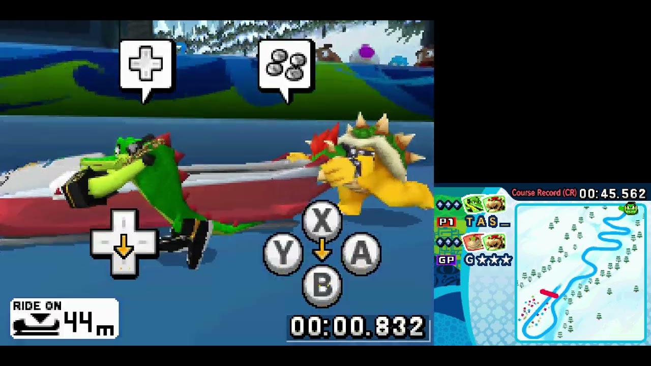 [TAS] DS Mario & Sonic at the Olympic Winter Games "all Superhard Staff Ghosts" in 