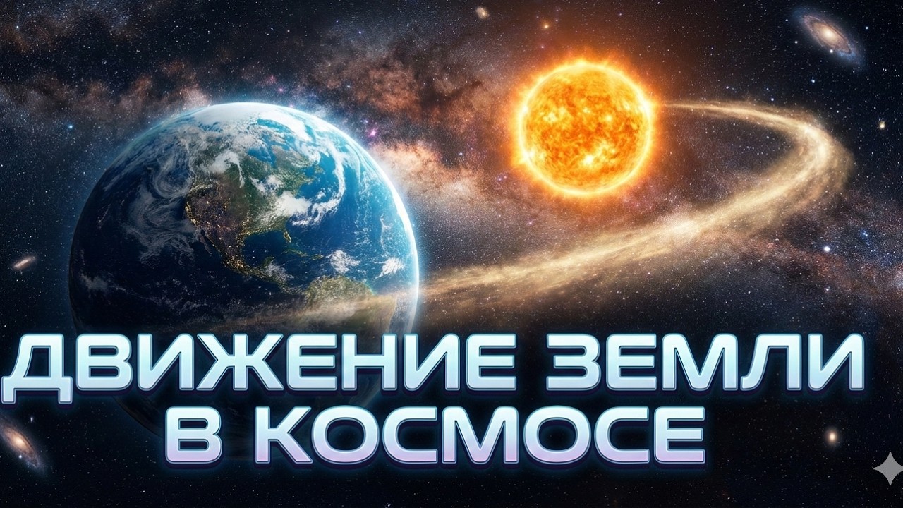 Вы движетесь быстрее пули прямо сейчас! Как на самом деле летит Земля?🌍🌍🌍