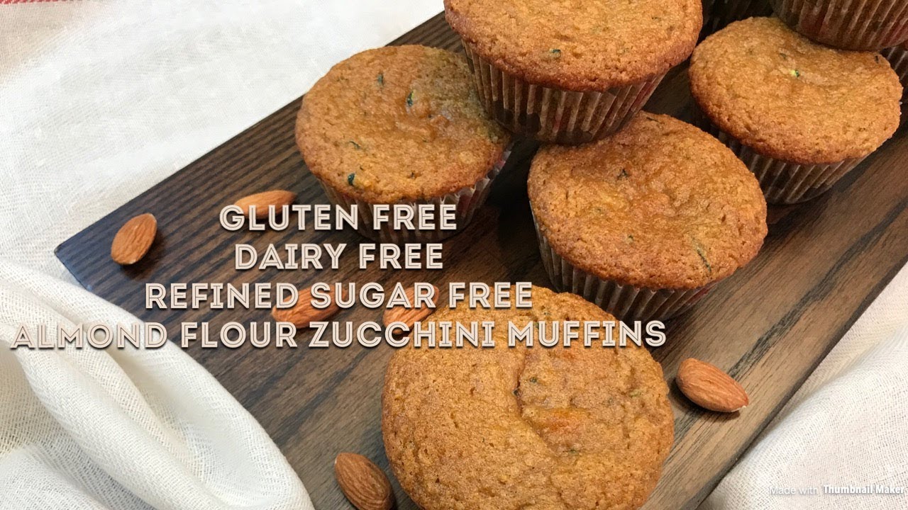 [아몬드 주키니 호박 머핀] Almond flour zucchini muffins