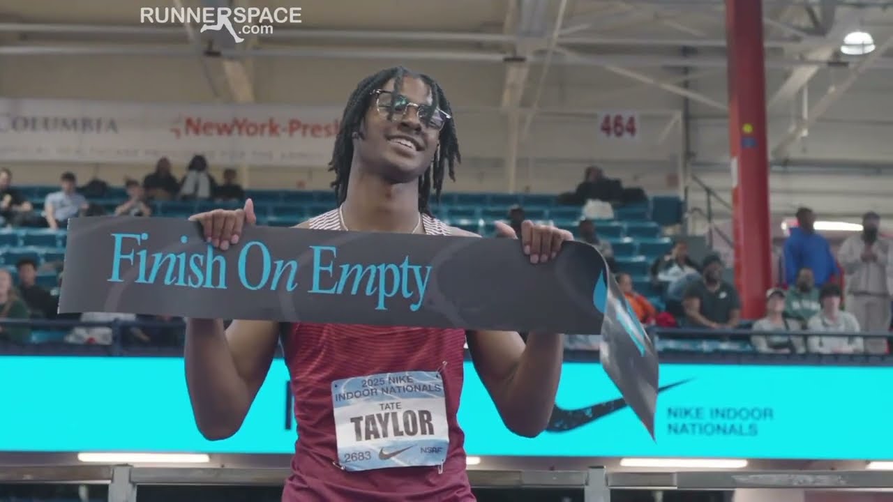 Tate Taylor Breaks HS Indoor 200m Record, Runs 20.46 Nike Indoor Nationals [Full Race Replay]