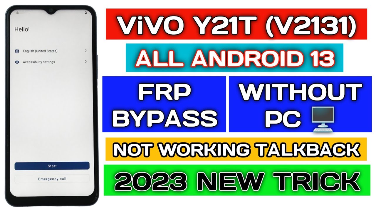 Vivo Y21T (V2131) frp bypass without pc Android 13.||@TadrishinfoTech||
