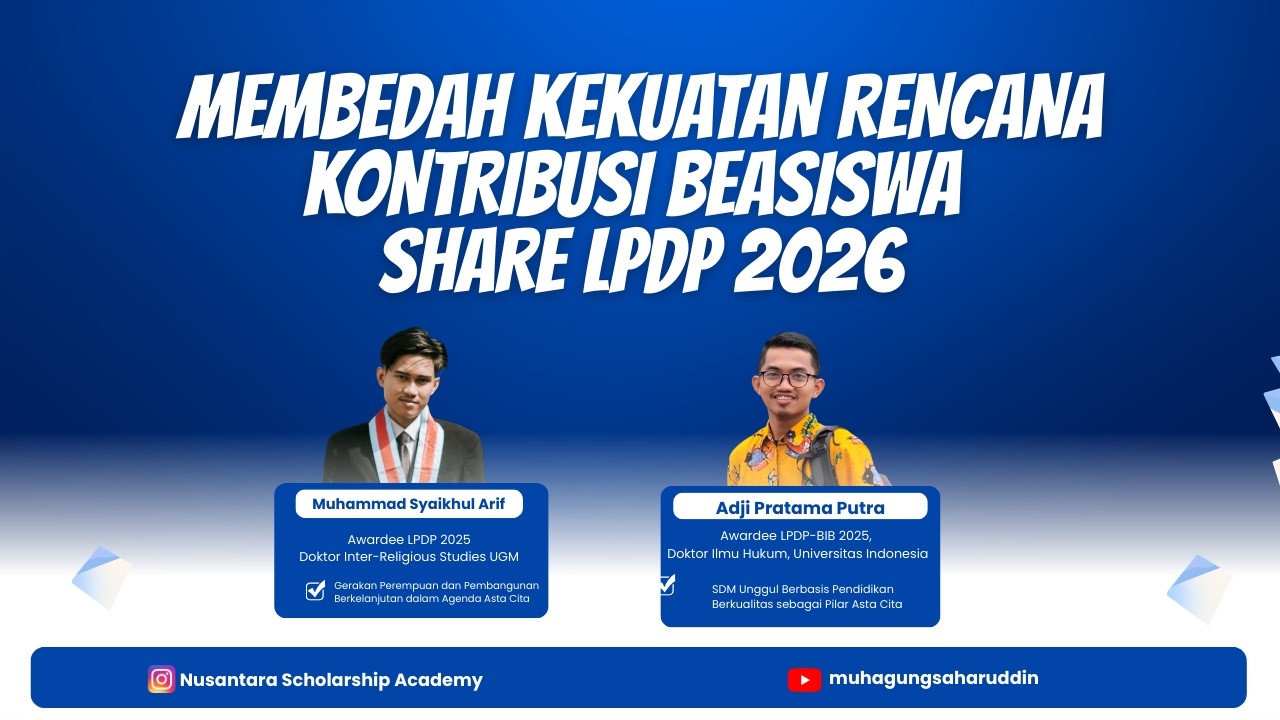 Rencana Kontribusi Beasiswa SHARE LPDP 2026