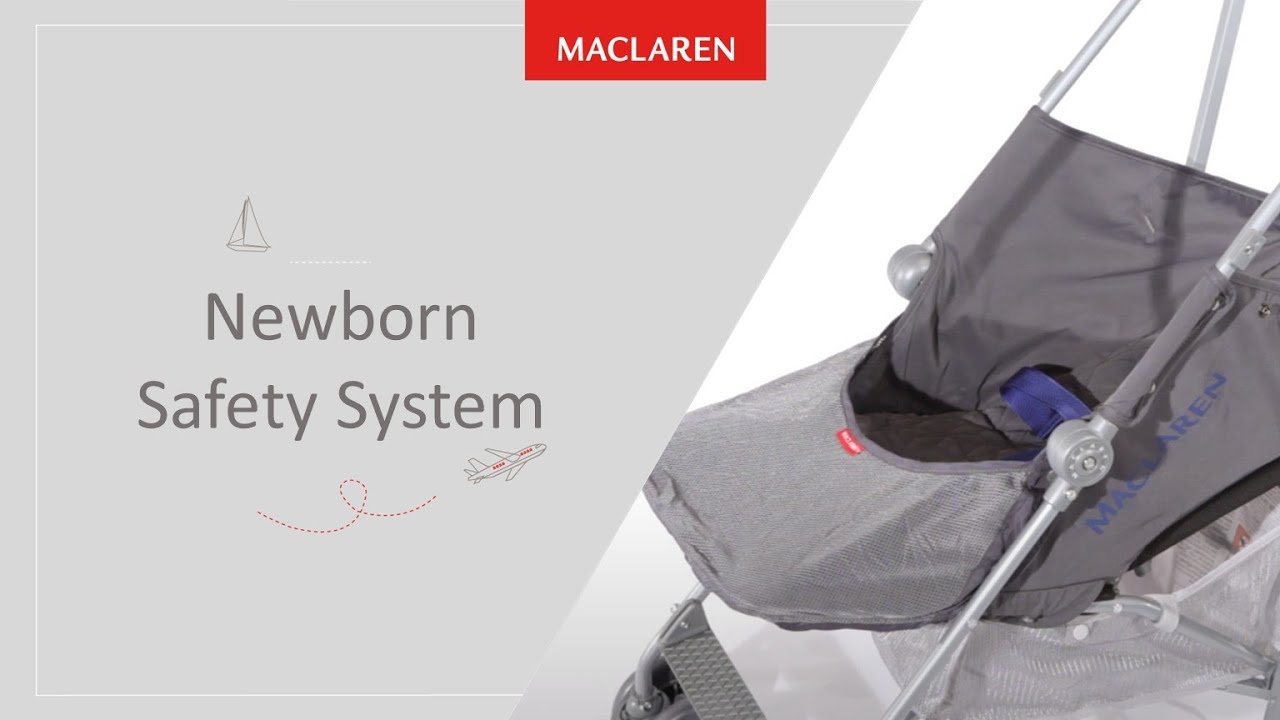How to use the Newborn Safety System on your Maclaren Stroller