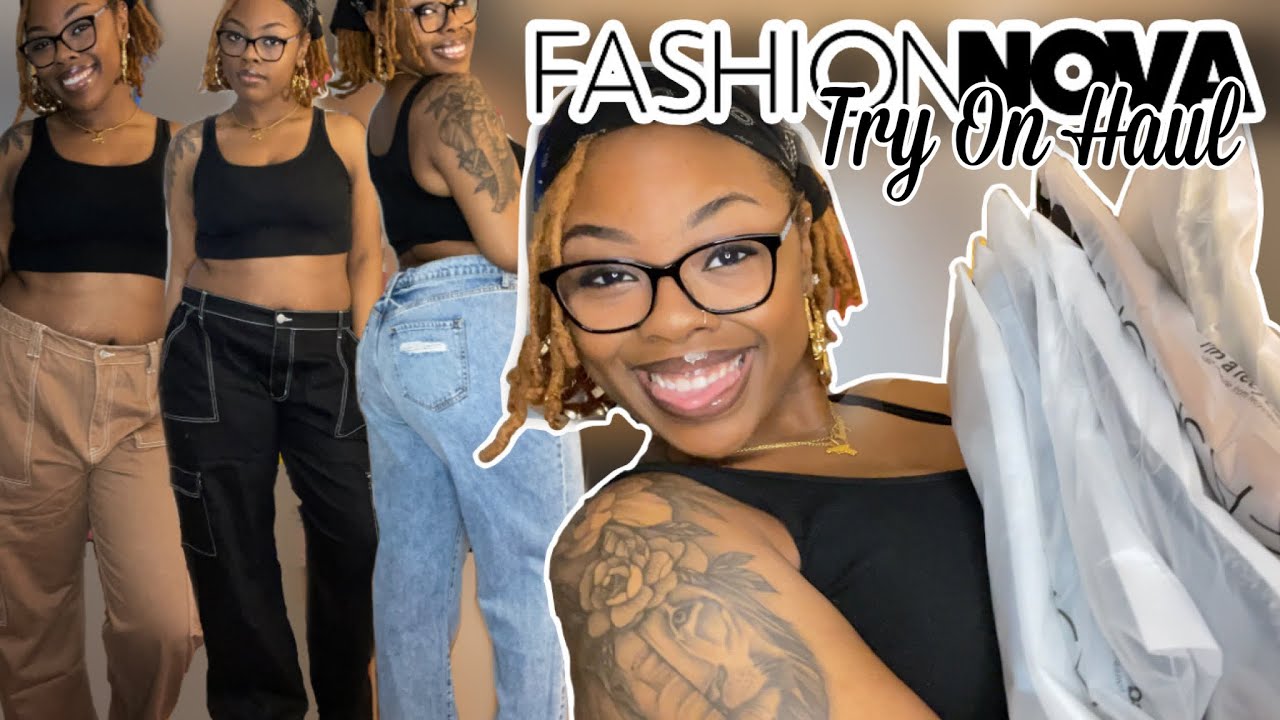 FASHIONNOVA JEAN TRY ON HAUL | Tall Girl Approved??? | 90s Jeans, Cargos, etc.