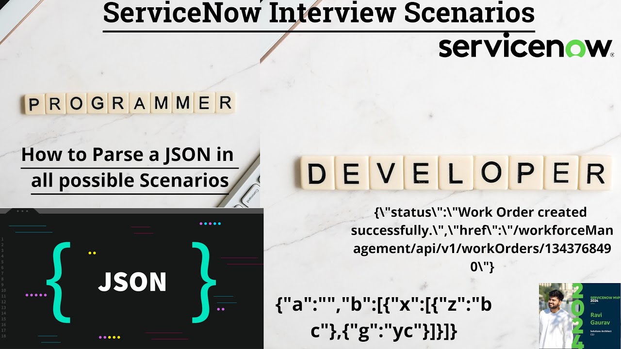 (День 8) #интервью на основе сценария ServiceNow | Как анализировать JSON | Анализ массива JSON