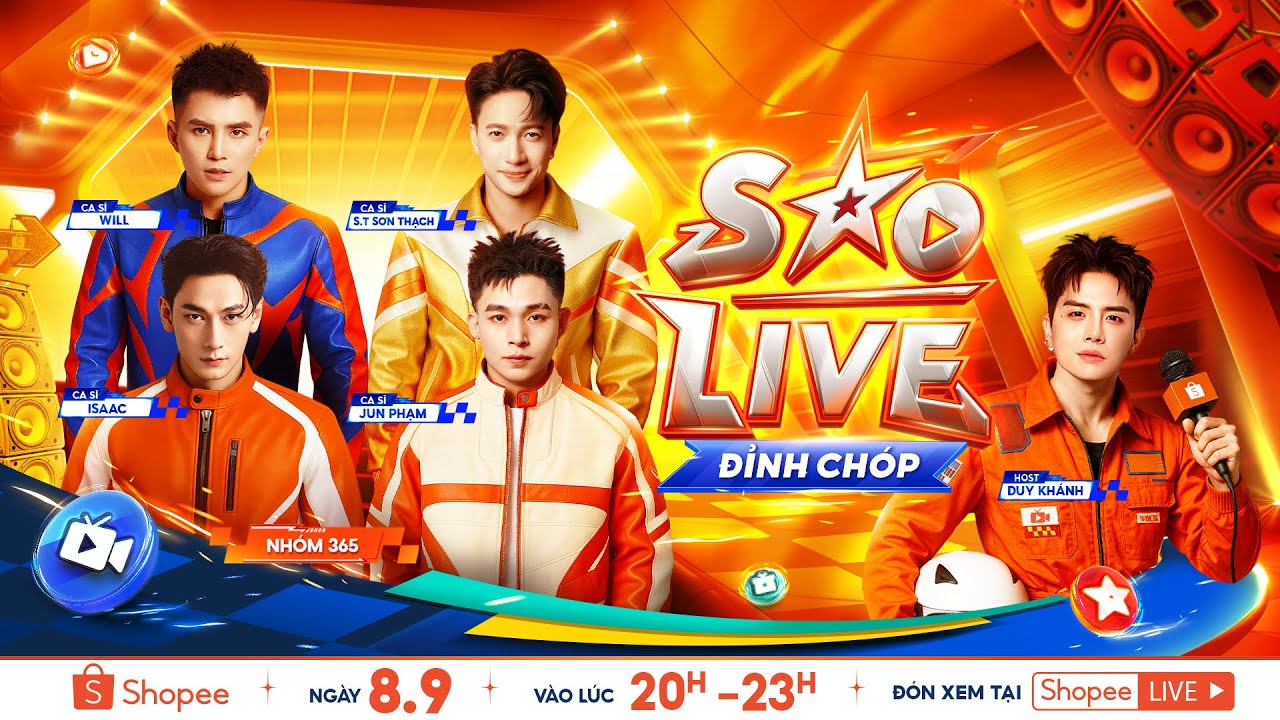 365DABAND TÁI HỢP SÂN KHẤU SHOPEE SAO LIVE ĐỈNH CHÓP