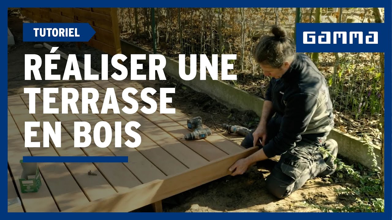 Réaliser une terrasse en bois sur des piquets en 10 étapes | GAMMA Belgique