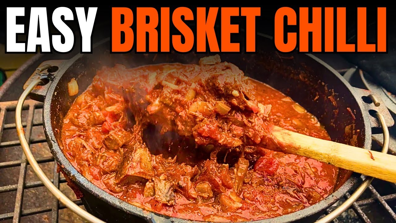 Leftover Brisket Chili Recipe Over the Fire 🔥 | Ultimate Comfort Food Made Easy!