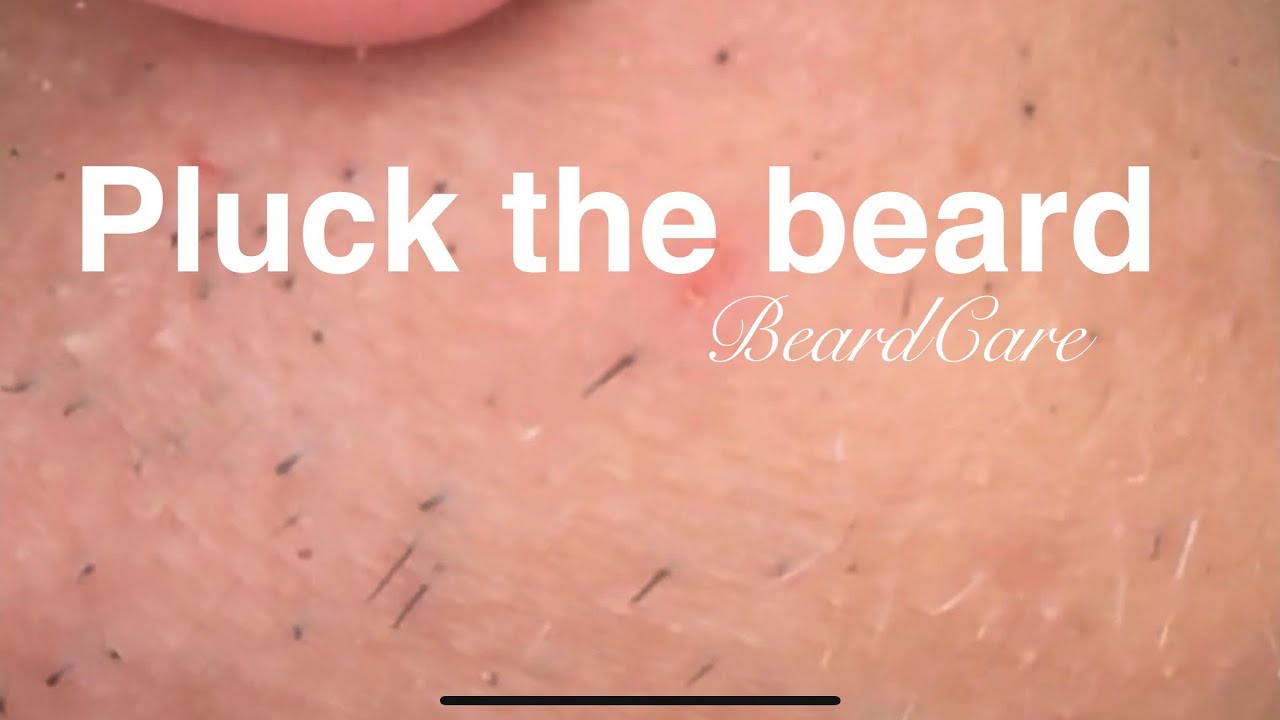 So satisfying! Plucking beard 