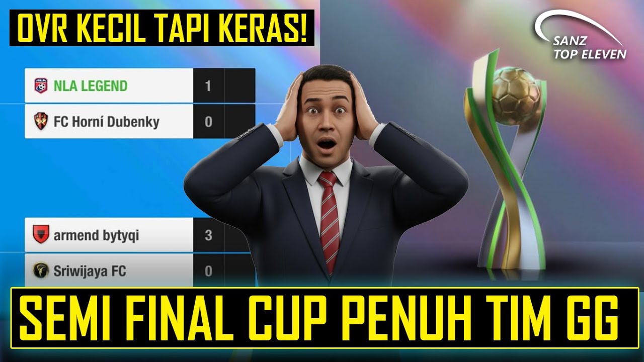 KERAS! OVR LAWAN CUMA 110 TAPI CUMA KEMASUKAN 1 GOL - TOP ELEVEN