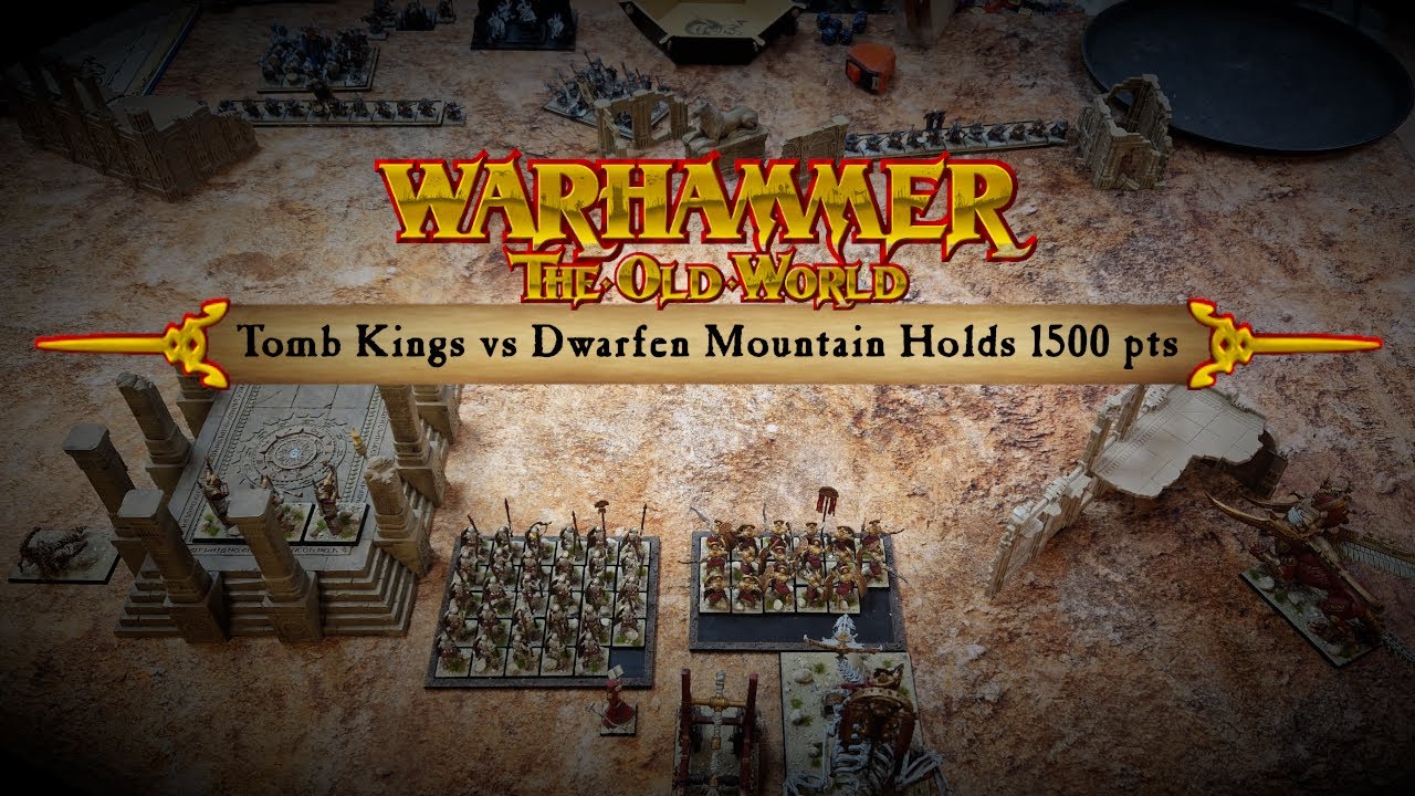 02. Tomb Kings vs Dwarfs, 1500 pts | Warhammer Old World 10-minute battle report