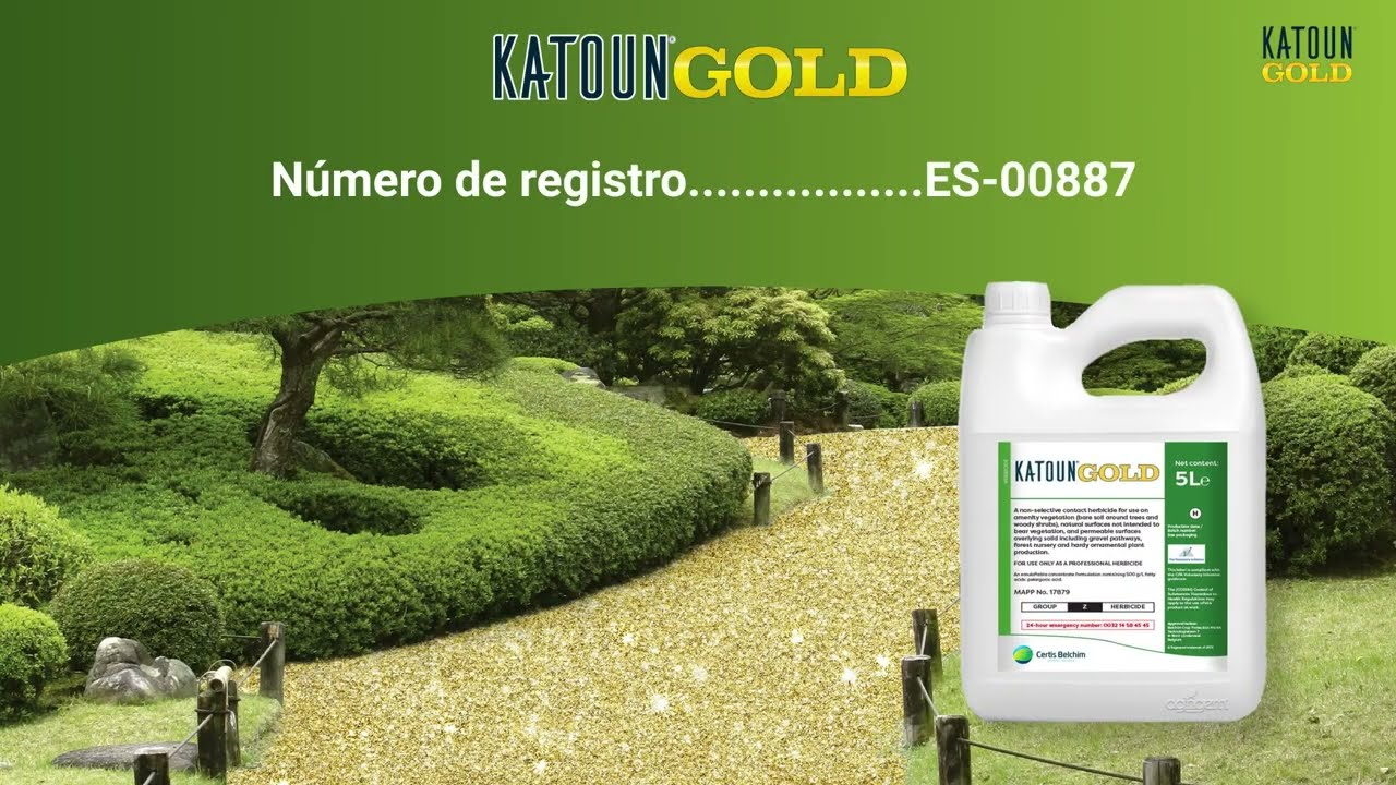Katoun Gold, herbicida natural para el control de malas hierbas en &aacute;reas verdes