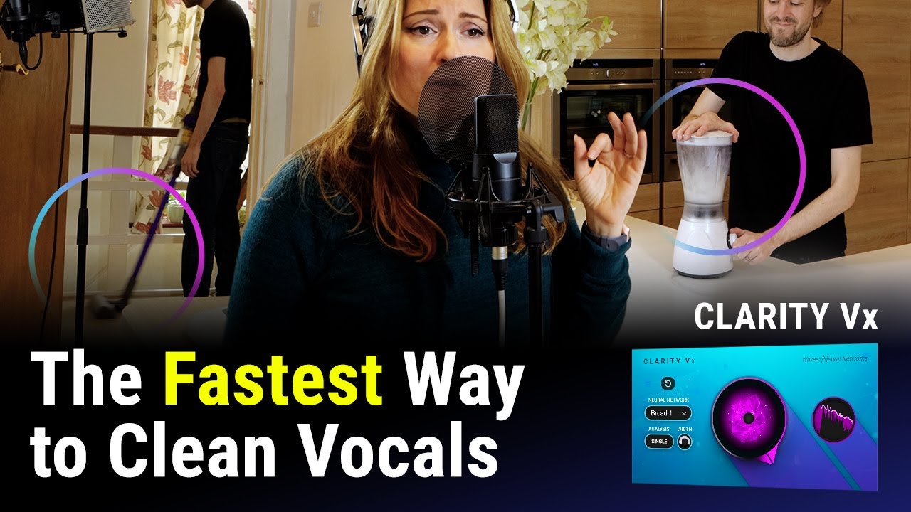How to Clean Vocals FAST with No Artifacts: Waves Clarity Vx