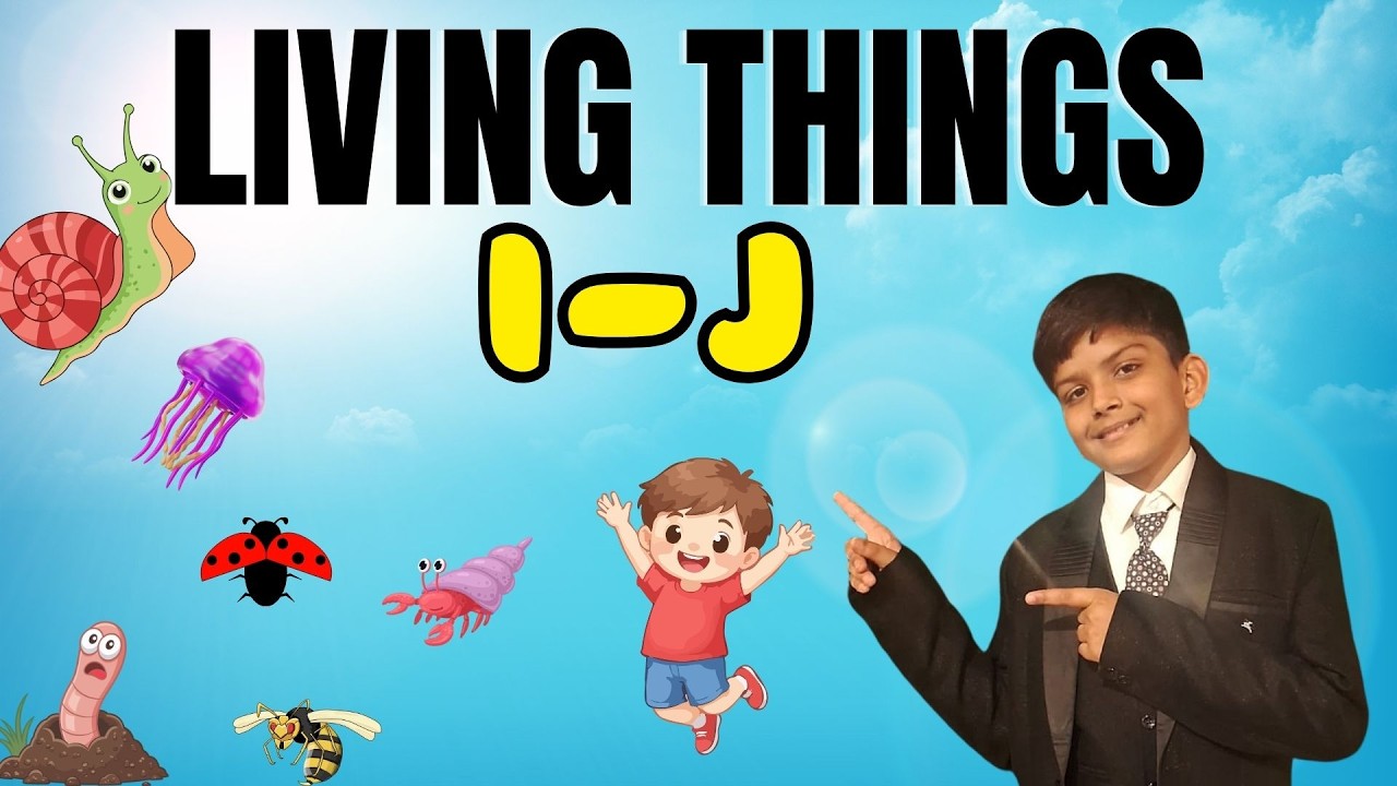 LIVING THINGS - Letter I & J | Wisdom World Kids | LIVING THINGS  A–Z !