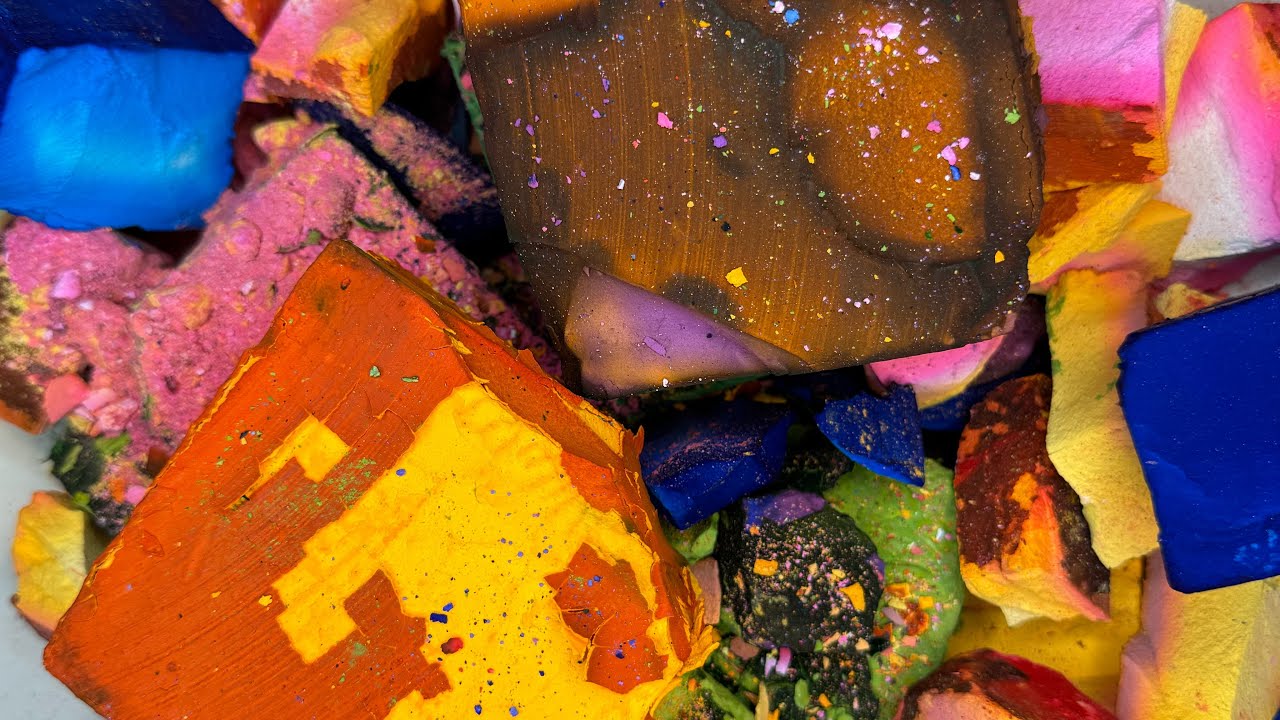 Bowl of Deep Dyed Crispy BSN & Medium JC #asmr #relax #oddlysatisfying #sleepaid