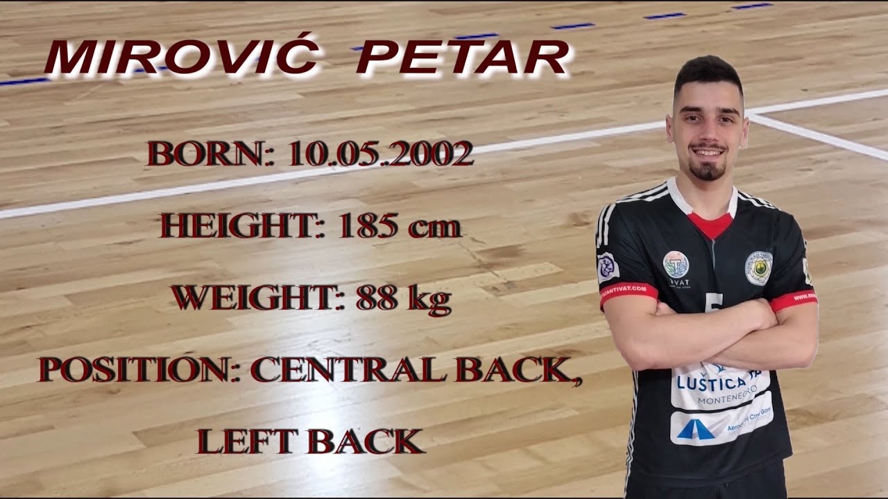 Mirović Petar Handball Player(central back,left back)Season 2021-2022